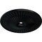 Ekena Millwork Galveston Ceiling Medallion (Fits Canopies up to 5 7/8"), 51"OD x 3 5/8"ID x 3 3/8"P, Jet Black CM51GLBLF - alternate 2